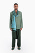 Shirt in printed cotton gauze with button down